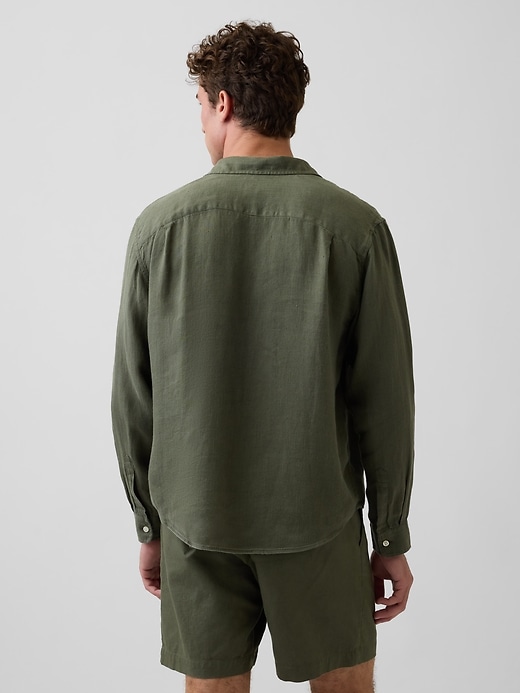 Image number 3 showing, 100% Linen Relaxed Shirt