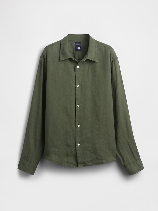 Image number 5 showing, 100% Linen Relaxed Shirt
