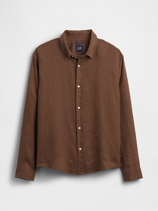Image number 5 showing, 100% Linen Relaxed Shirt