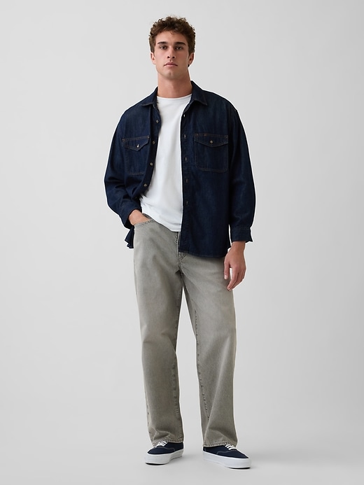 Image number 1 showing, Rigid Baggy Jeans