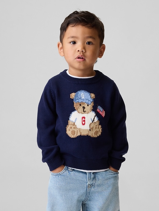 Image number 1 showing, Baby & Toddler Brannan Bear Americana Sweater