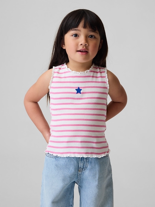 Image number 1 showing, Baby & Toddler Mix & Match Graphic Stripe Rib Tank Top
