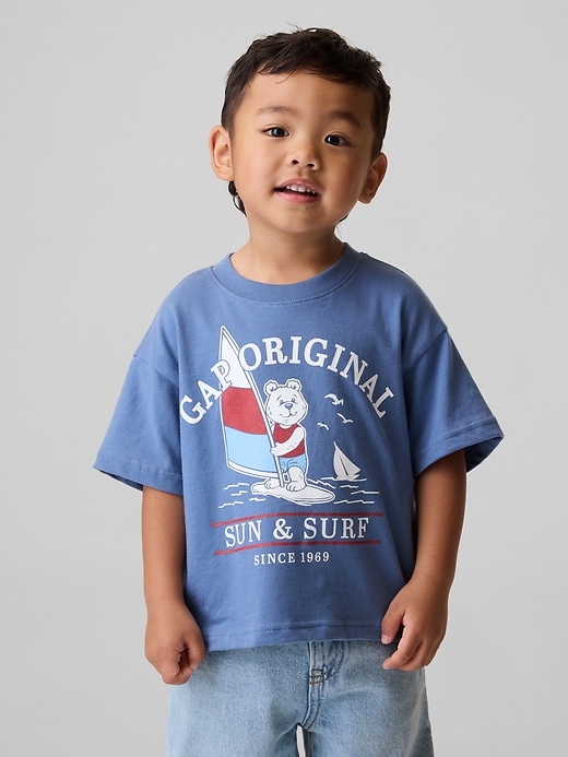 Image number 1 showing, Baby & Toddler Oversized Graphic T-Shirt