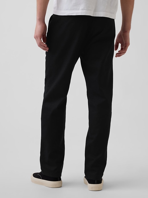 Image number 4 showing, Linen-Cotton Relaxed Straight Pants