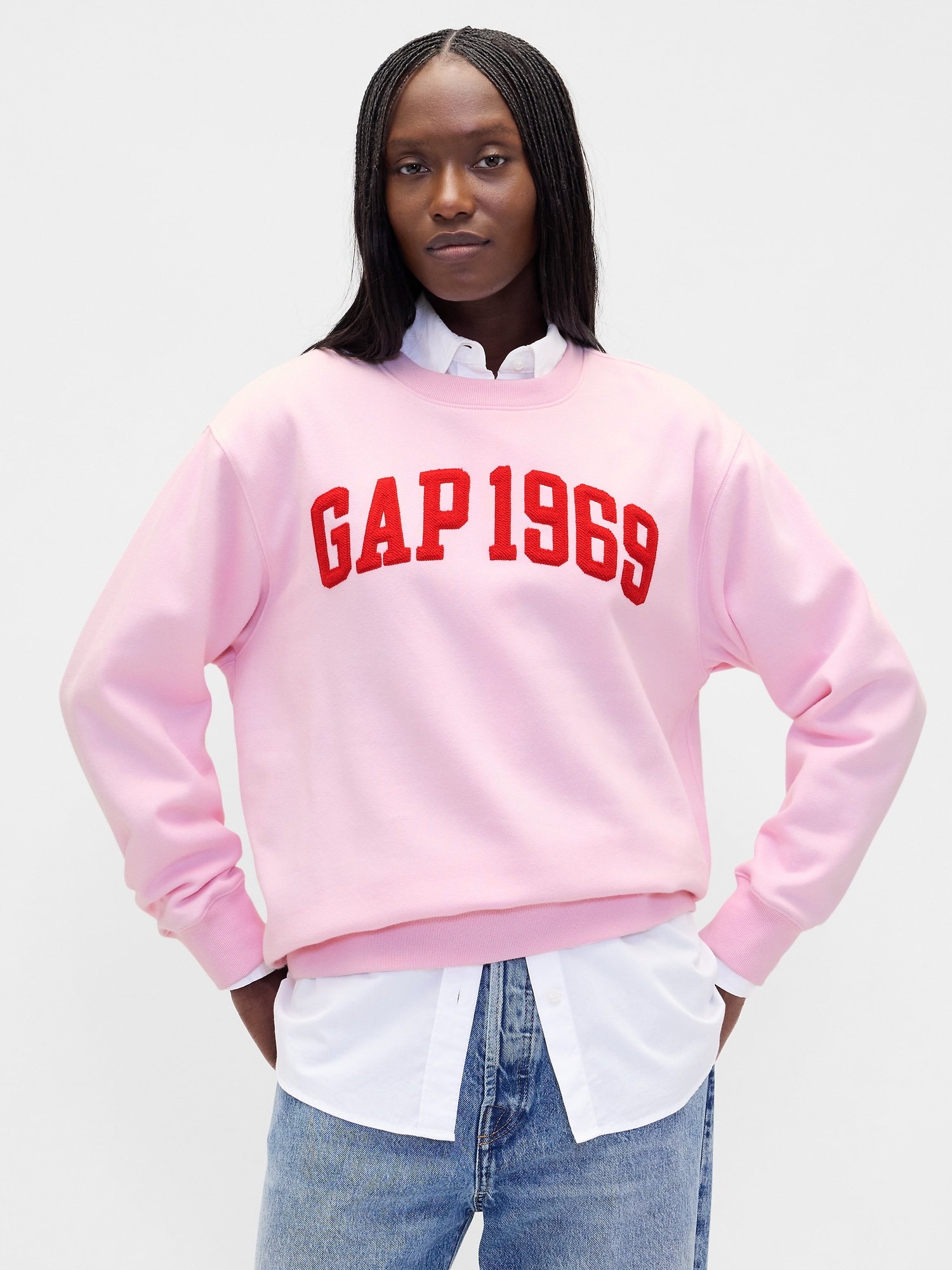 VintageSoft Gap Logo Tunic Sweatshirt