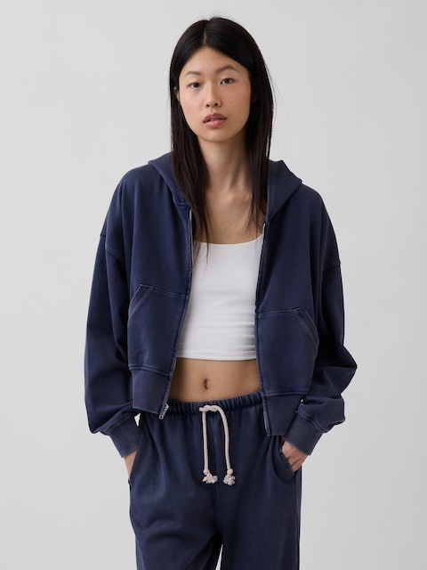 VintageSoft Terry Zip Hoodie