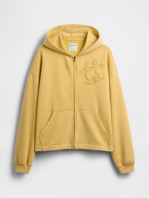 Image number 8 showing, Keith Haring Heavyweight Crop Zip Hoodie