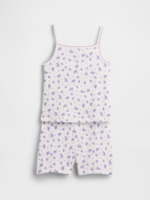 Kids Organic Brushed Cotton PJ Cami Short Set