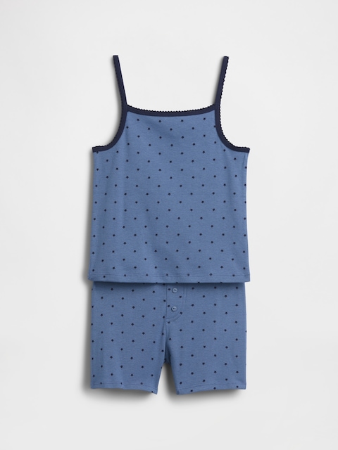 Kids Organic Brushed Cotton PJ Cami Short Set