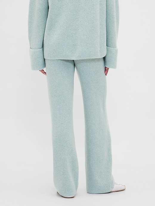Image number 4 showing, CashSoft Shaker-Stitch Sweater Pants