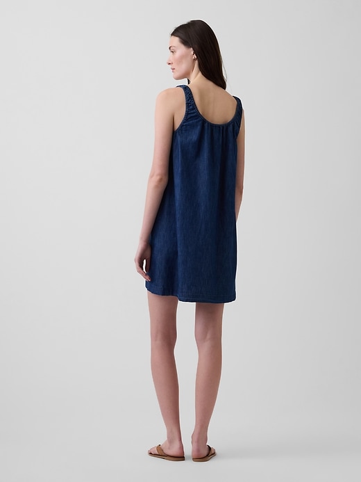 Image number 2 showing, Scoop Neck Button-Front Mini Dress