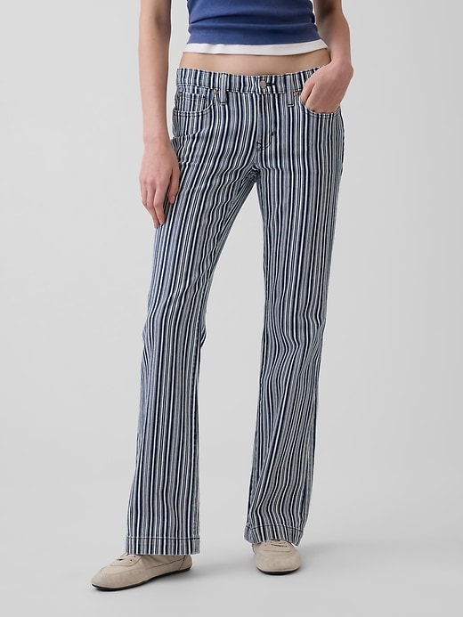 Image number 2 showing, Low Rise Long & Lean Stripe Jeans