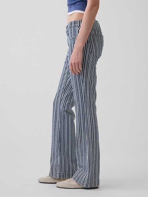 Image number 3 showing, Low Rise Long & Lean Stripe Jeans