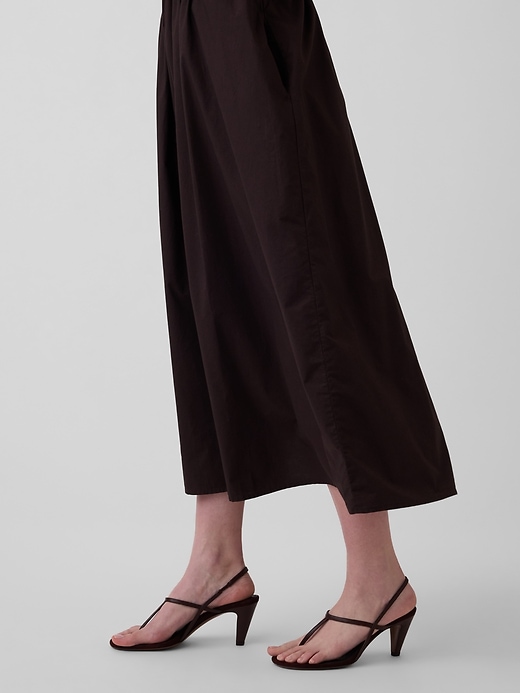 Image number 6 showing, Poplin Drop-Waist Maxi Dress