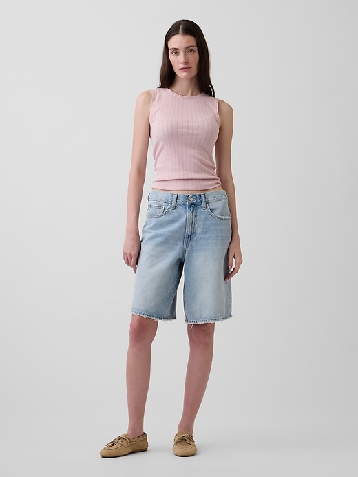 Image number 2 showing, Pointelle Shell Tank Top