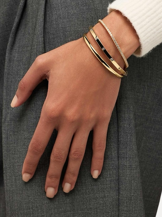 Image number 2 showing, Ana Luisa Selena Gold Bangle Bracelet