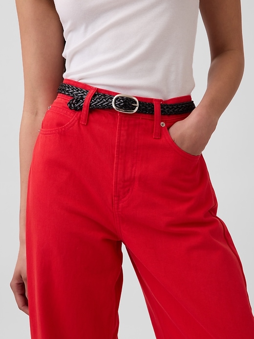 Image number 6 showing, High Rise Barrel Jeans