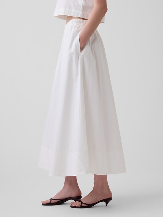 Image number 3 showing, Poplin Maxi Skirt
