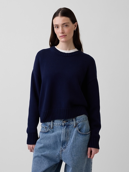 Image number 1 showing, 100% Cotton Oversized Sweater