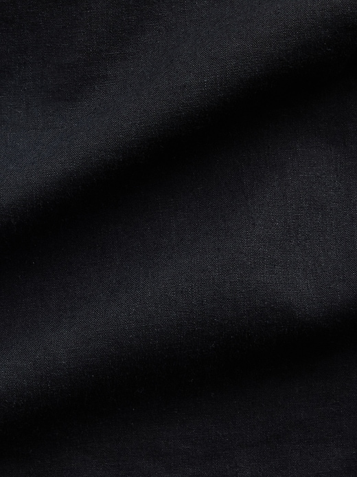 Image number 4 showing, Linen-Blend Crop Shell Tank Top