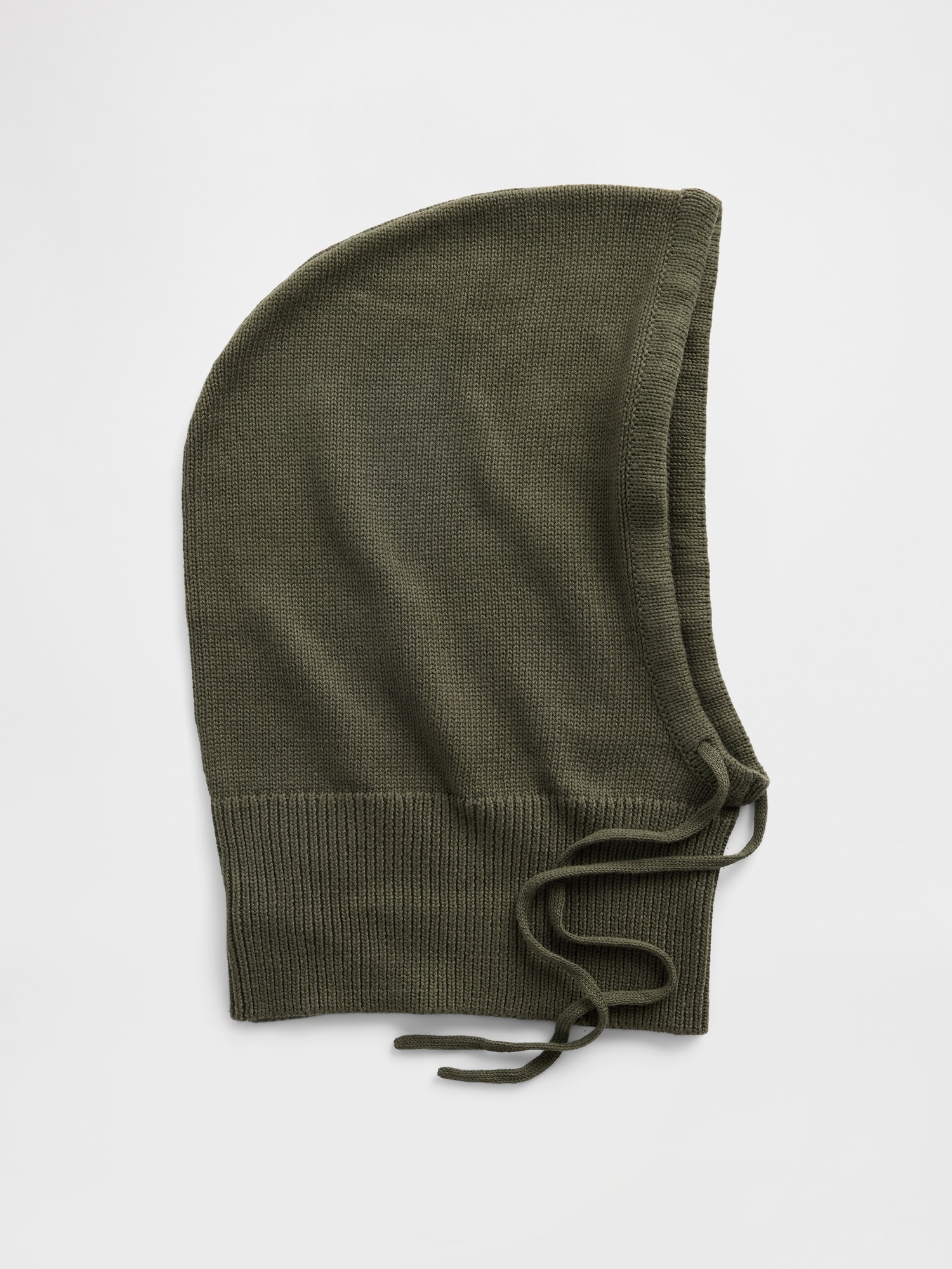 Головные уборы Gap 100% Cotton Drawcord Hood, цвет: Чёрный мох зелёный — фото 2
