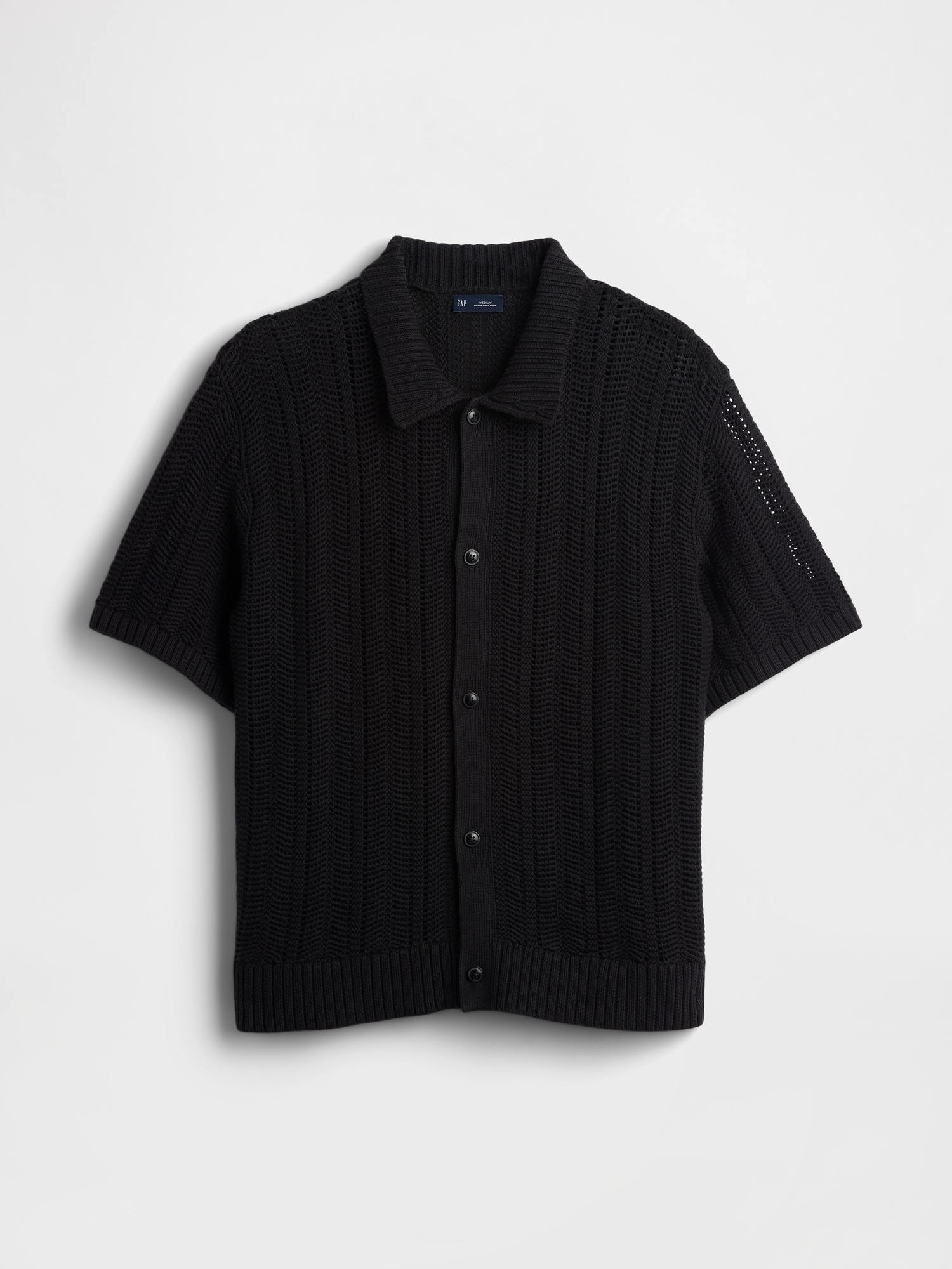 Мужские свитеры Gap Herringbone Crochet Sweater Shirt — фото 5