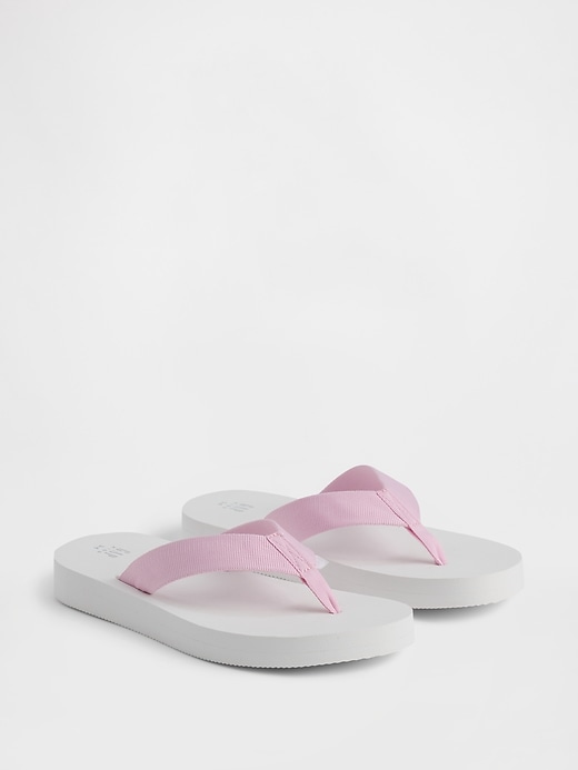 Image number 2 showing, Kids Canvas Flip Flops