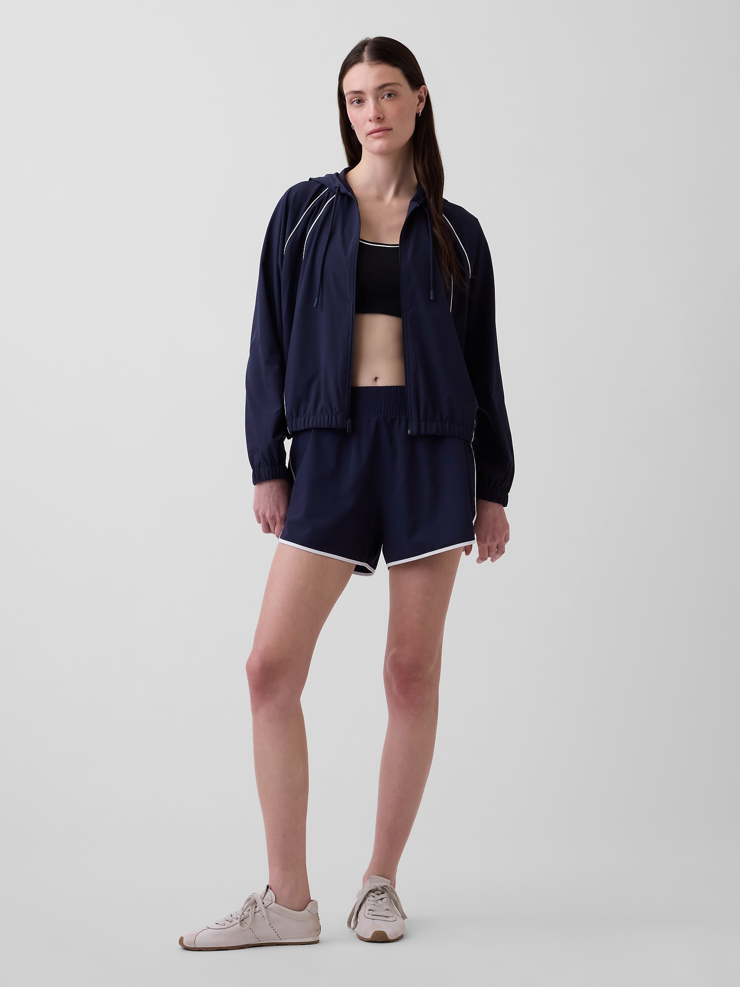 Gap Fit Tech High Rise Running Shorts In Blue