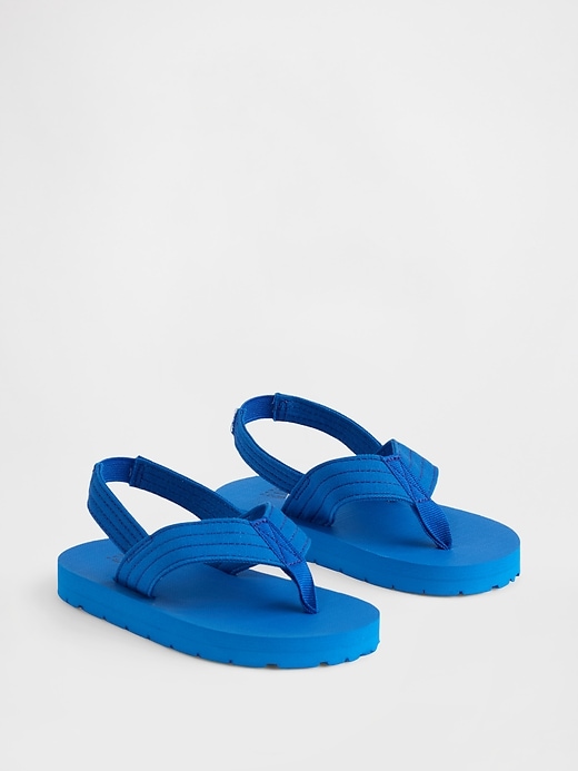Image number 2 showing, Toddler Canvas Flip Flops