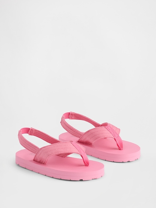 Image number 2 showing, Toddler Canvas Flip Flops