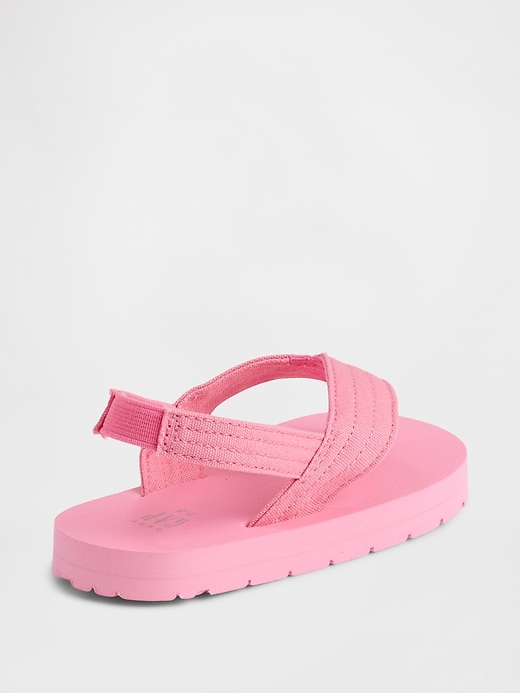 Image number 3 showing, Toddler Canvas Flip Flops
