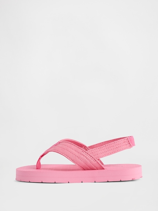 Image number 4 showing, Toddler Canvas Flip Flops