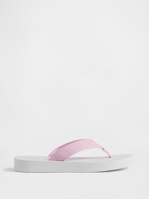 Image number 1 showing, Kids Canvas Flip Flops