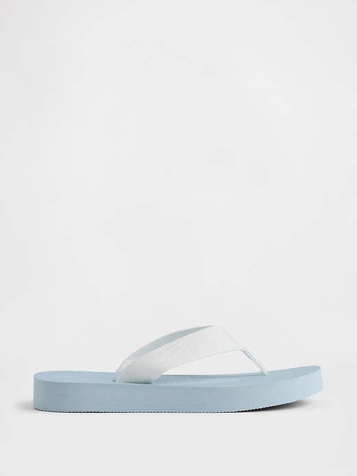 Image number 1 showing, Kids Canvas Flip Flops