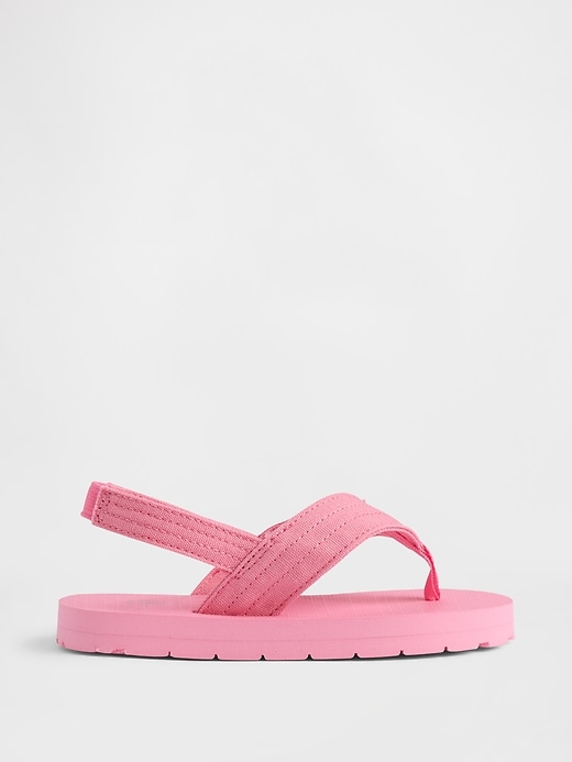 Image number 1 showing, Toddler Canvas Flip Flops