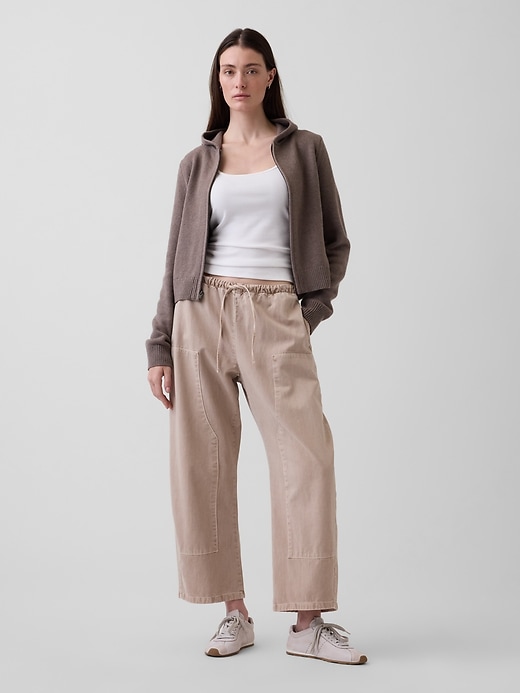 Image number 2 showing, CashSoft Sweater Crop Zip Hoodie