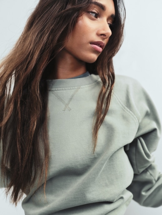 Image number 7 showing, VintageSoft Terry Raglan Sweatshirt