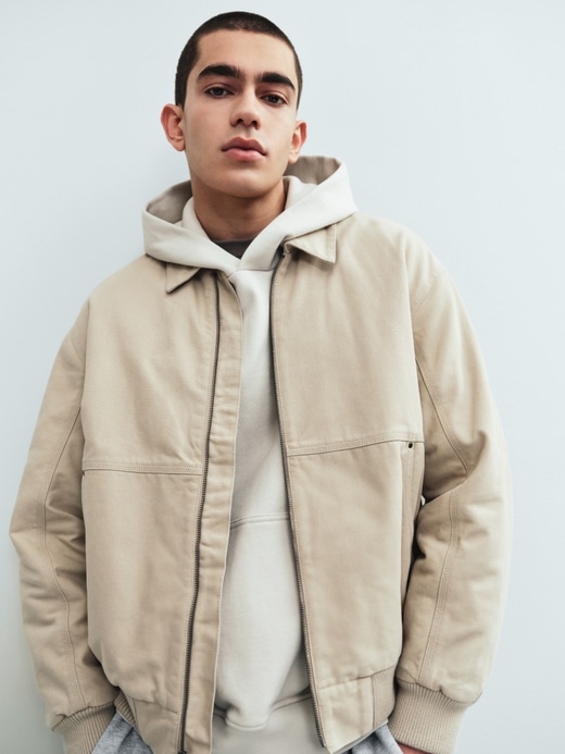 Image number 6 showing, Canvas Bomber Jacket