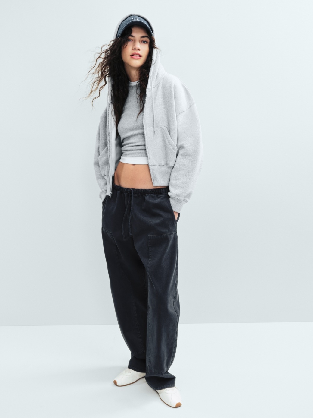 Женские брюки Gap Easy Double-Knee Barrel Pants — фото 5