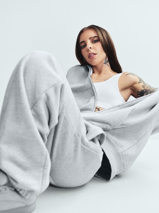 Image number 8 showing, Adult Heavyweight Oversized Zip Hoodie