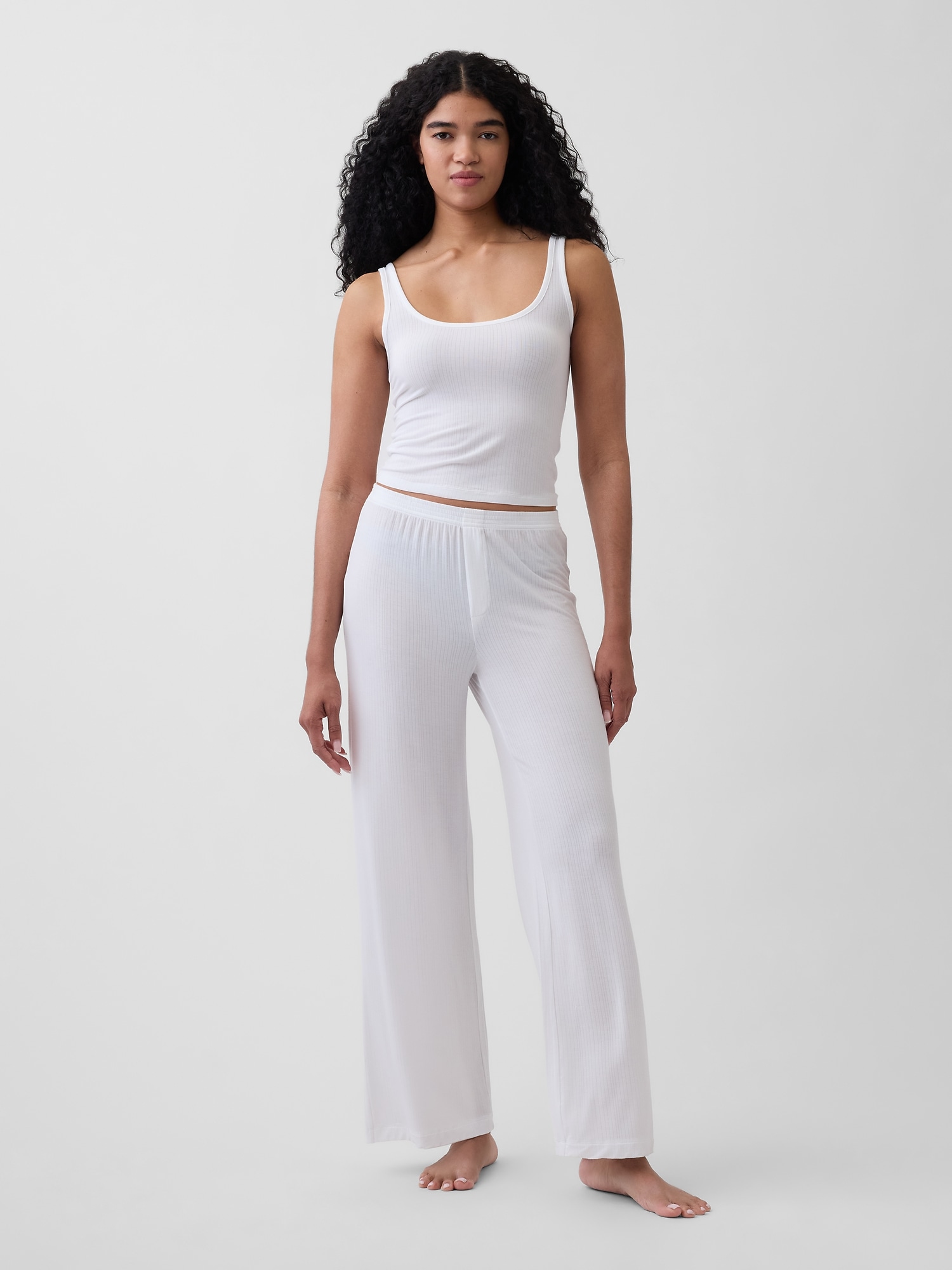 Image number 2 showing, Softest UltraFine Rib Modal PJ Tank Top