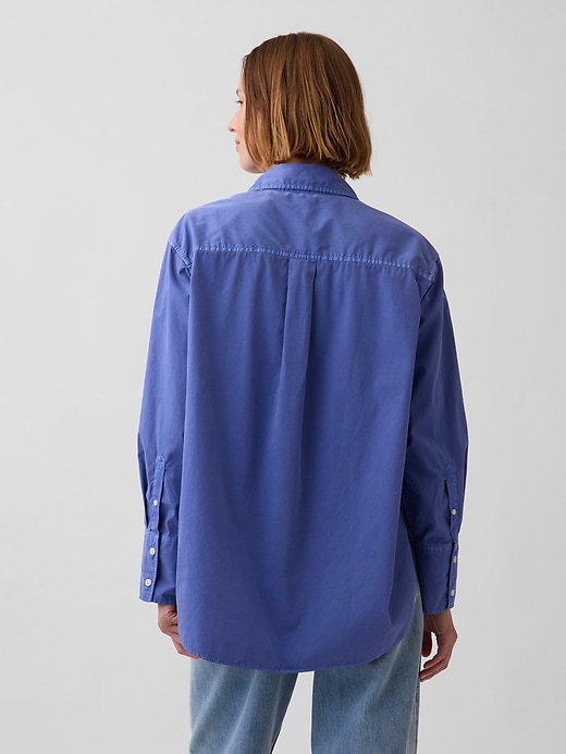 Image number 3 showing, Organic Cotton Poplin Big Shirt