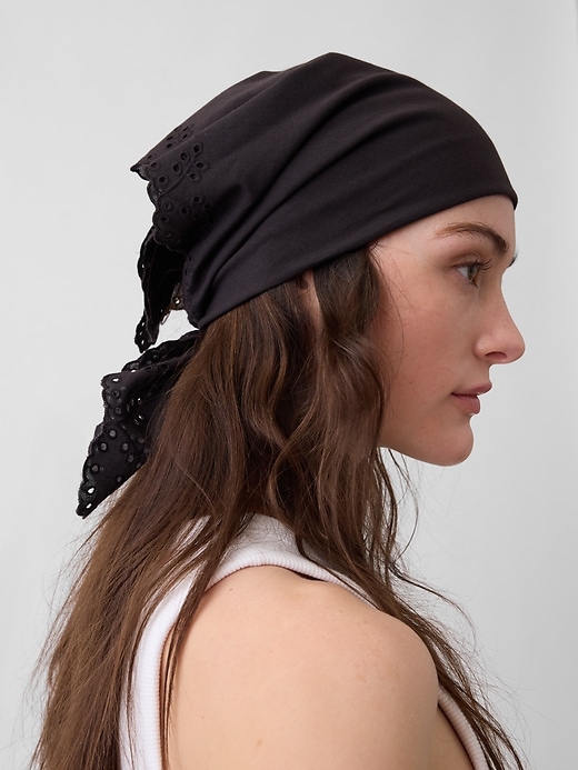 Image number 5 showing, Eyelet Bandana Scarf