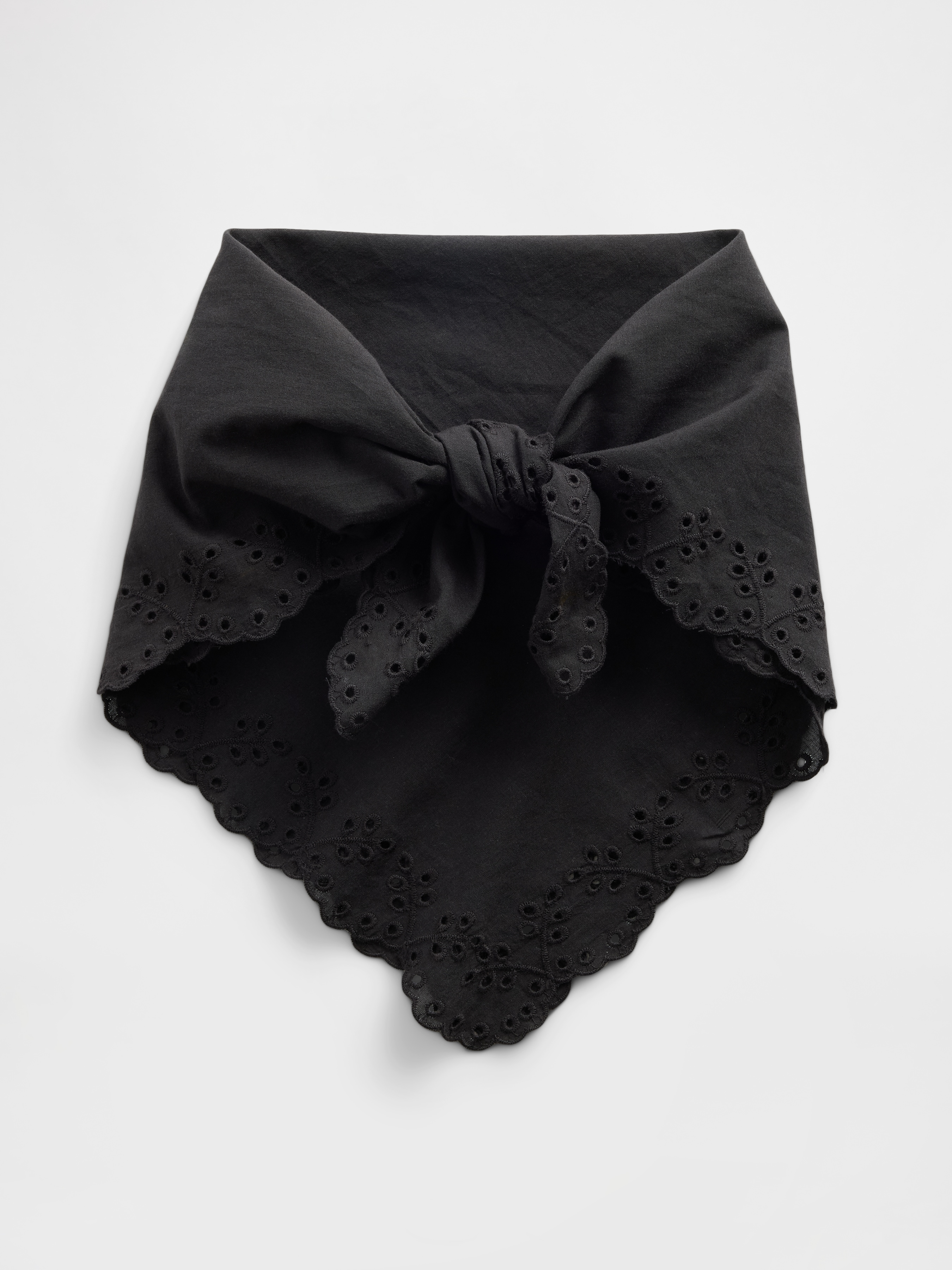 100% Cotton Eyelet Bandana Scarf