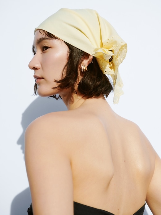 Image number 2 showing, Eyelet Bandana Scarf