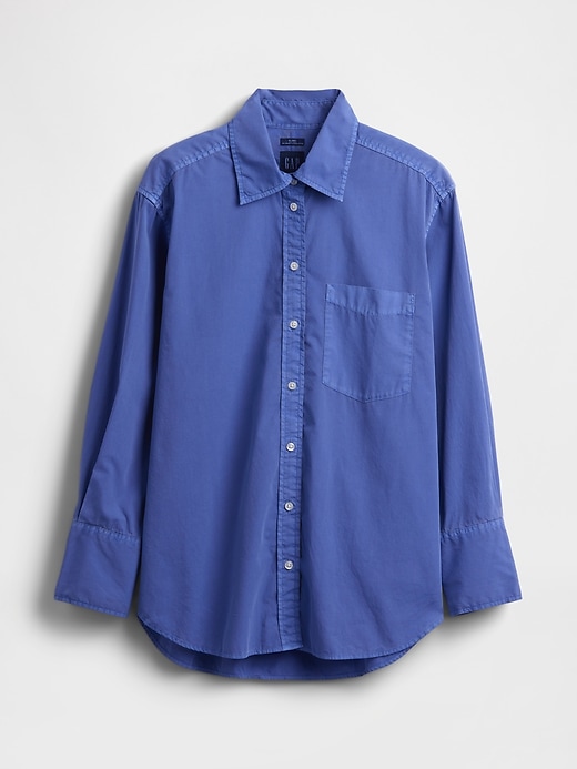 Image number 5 showing, Organic Cotton Poplin Big Shirt