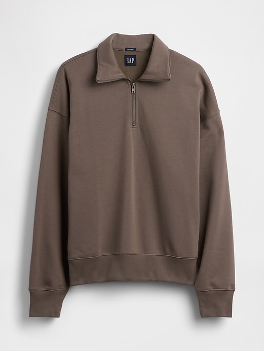 Image number 5 showing, Adult Heavyweight Oversized Quarter-Zip Pullover