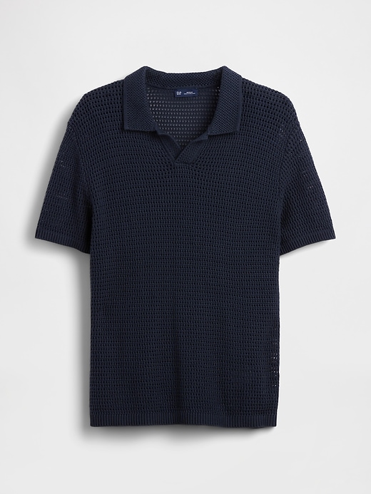 Image number 5 showing, Mesh Polo Sweater