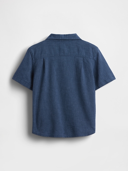 Image number 3 showing, Baby & Toddler Linen-Cotton Shirt