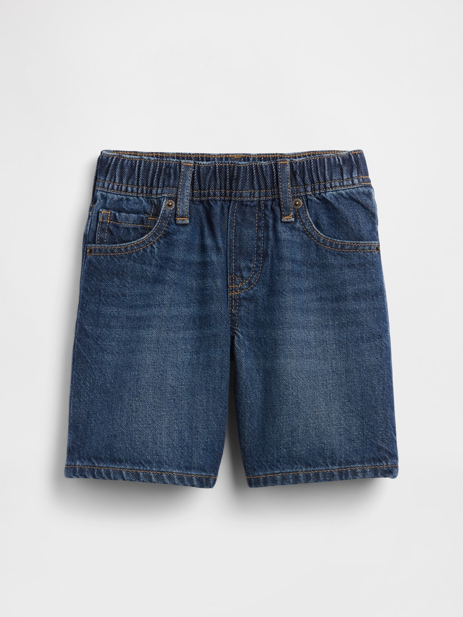 Детские шорты Gap Baby & Toddler UltraSoft Denim Pull-On Shorts — фото 2